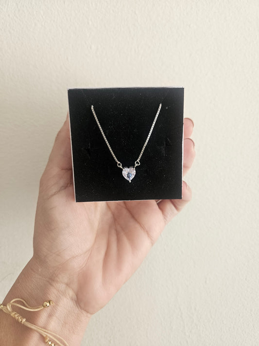 Glow silver Necklace