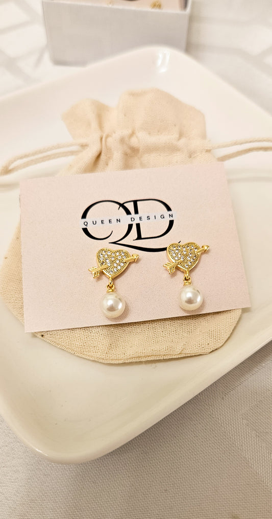 Pearls lovers earring